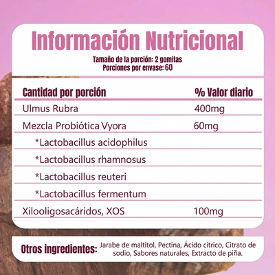 Gomitas Probiótico de Olmo Resbaladizo para Mujeres